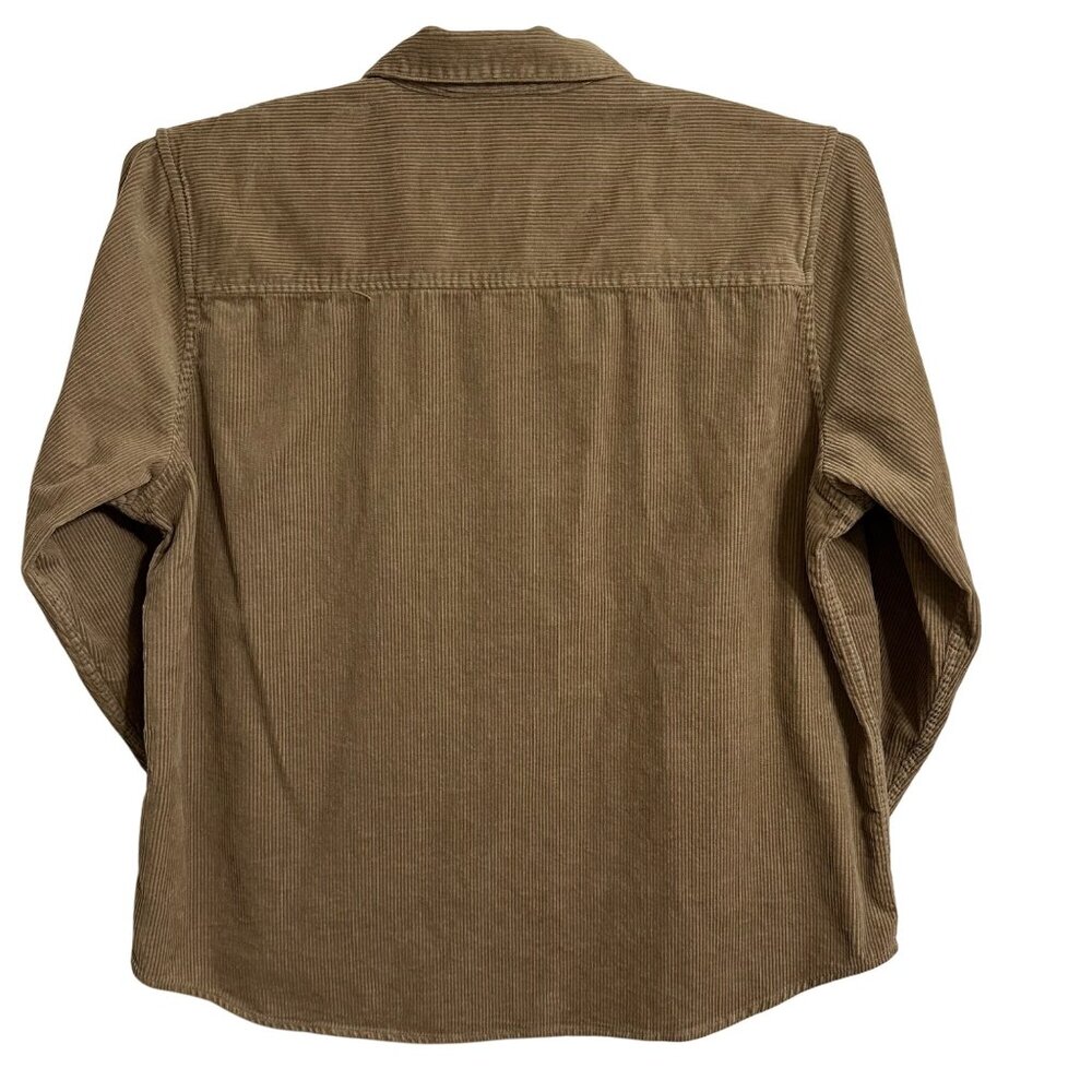 Gap Mens Corduroy Shirt  Shacket Chinchilla Size XXL Preppy Academia 100% Cotton - Picture 2 of 8